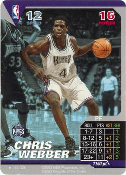 2002 NBA Showdown #193 Chris Webber Front