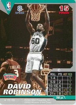 2002 NBA Showdown #199 David Robinson Front