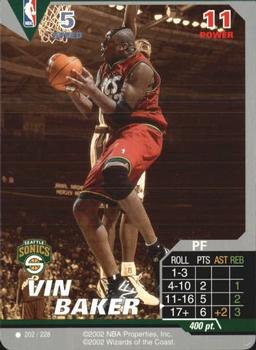 2002 NBA Showdown #202 Vin Baker Front