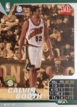 2002 NBA Showdown #204 Calvin Booth Front