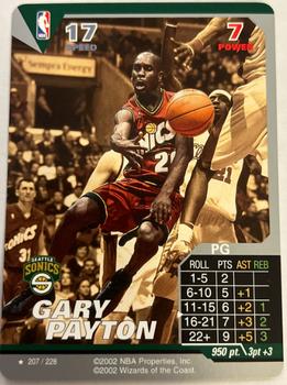 2002 NBA Showdown #207 Gary Payton Front