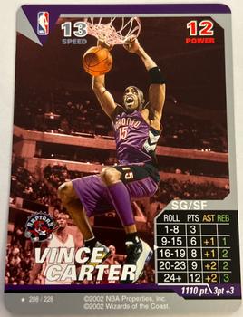 2002 NBA Showdown #208 Vince Carter Front