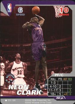 2002 NBA Showdown #210 Keon Clark Front