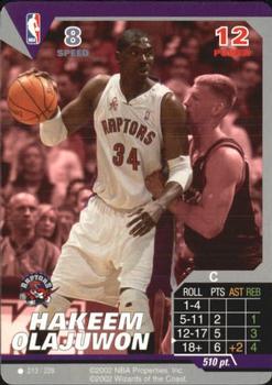 2002 NBA Showdown #213 Hakeem Olajuwon Front