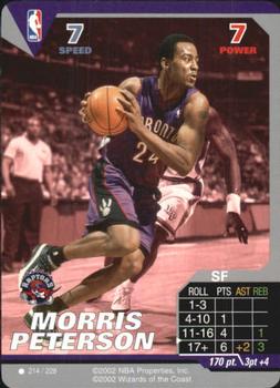 2002 NBA Showdown #214 Morris Peterson Front