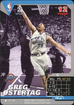2002 NBA Showdown #219 Greg Ostertag Front