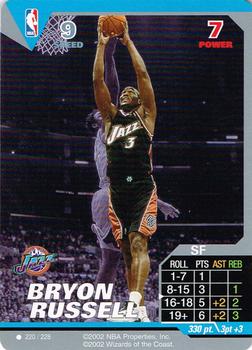 2002 NBA Showdown #220 Bryon Russell Front