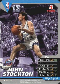 2002 NBA Showdown #222 John Stockton Front
