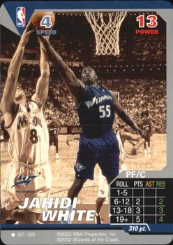 2002 NBA Showdown #227 Jahidi White Front