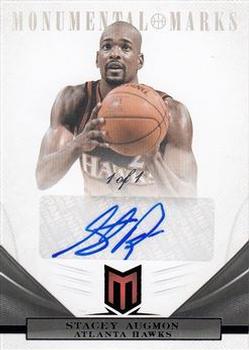 2012-13 Panini Momentum - Monumental Marks Black #65 Stacey Augmon Front