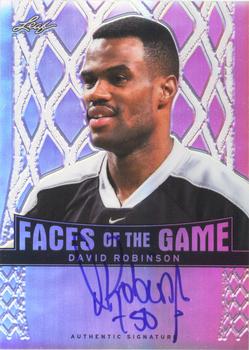 2012-13 Leaf Metal - Faces of the Game Holo #FG-DR1 David Robinson Front