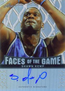2012-13 Leaf Metal - Faces of the Game Holo #FG-SK1 Shawn Kemp Front