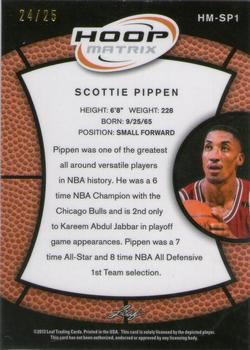2012-13 Leaf Metal - Hoop Matrix Pink #HM-SP1 Scottie Pippen Back