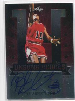 2012-13 Leaf Metal - Unsung Heroes Holo Red #UH-BA1 B.J. Armstrong Front