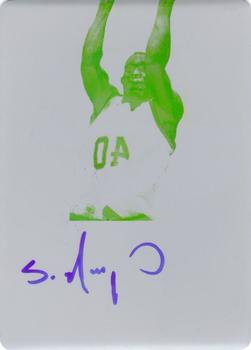 2012-13 Leaf Metal - Unsung Heroes Printing Plates Yellow #UH-SK1 Shawn Kemp Front