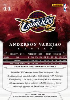 2012-13 Panini Brilliance - Above and Beyond #44 Anderson Varejao Back