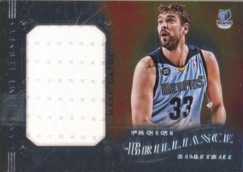2012-13 Panini Brilliance - Game Time Jerseys #24 Marc Gasol Front
