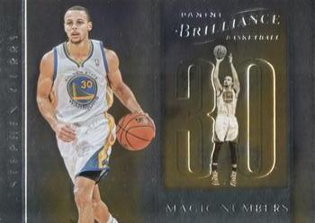 2012-13 Panini Brilliance - Magic Numbers #14 Stephen Curry Front