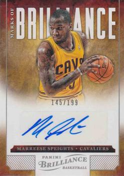 2012-13 Panini Brilliance - Marks of Brilliance #32 Marreese Speights Front