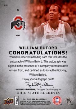2012-13 SP Authentic - Autographs #44 William Buford Back