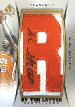2012-13 SP Authentic - By the Letter #BL-AG A.C. Green Front