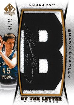 2012-13 SP Authentic - By the Letter #BL-SB Shawn Bradley Front