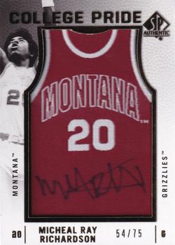 2012-13 SP Authentic - College Pride Autographs #CP-MR Micheal Ray Richardson Front