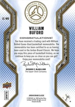 2012-13 SP Authentic - 2009-10 Upper Deck Update: Jordan Brand Classic #JC-WB William Buford Back