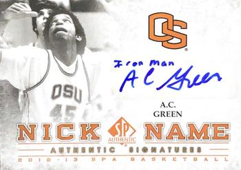 2012-13 SP Authentic - Nicknames Signatures #AN-AG A.C. Green Front