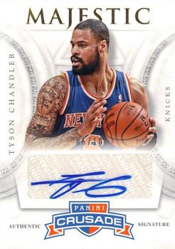 2012-13 Panini Crusade - Majestic Signatures Gold #14 Tyson Chandler Front