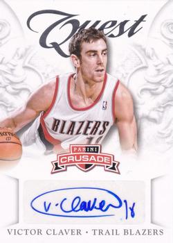 2012-13 Panini Crusade - Quest Autographs #11 Victor Claver Front