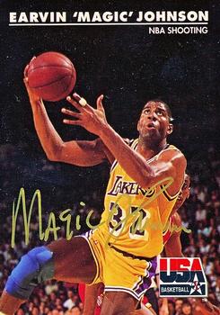 1992 SkyBox USA - Autographs #35 Magic Johnson Front