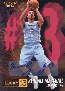 2012-13 Fleer Retro - 96-97 Lucky 13 Autographs #2 Kendall Marshall Front