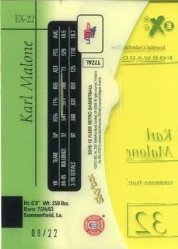 2012-13 Fleer Retro - 97-98 EX 2001 Essential Credentials Now #EX-22 Karl Malone Back