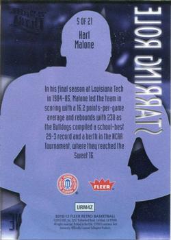2012-13 Fleer Retro - 96-97 Ultra Starring Role #5 Karl Malone Back