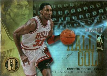 2012-13 Panini Gold Standard - Hall of Gold #2 Scottie Pippen Front