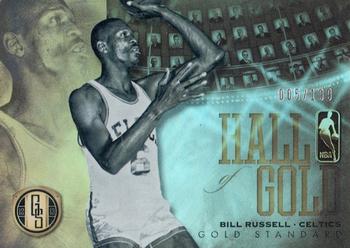 2012-13 Panini Gold Standard - Hall of Gold #11 Bill Russell Front