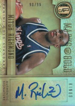 2012-13 Panini Gold Standard - Marks of Gold Autographs #5 Mitch Richmond Front