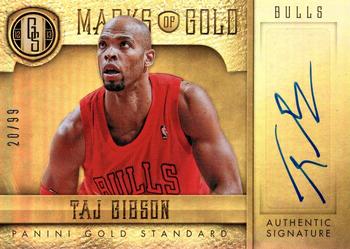2012-13 Panini Gold Standard - Marks of Gold Autographs #81 Taj Gibson Front