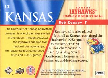 2013 Upper Deck University of Kansas #13 Bob Kenney Back