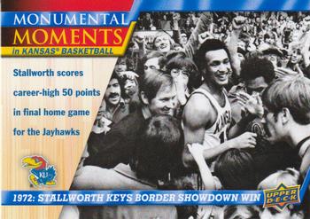 2013 Upper Deck University of Kansas #85 1972: Stallworth Keys Border Showdown Win Front