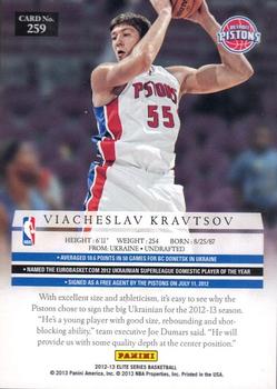 2012-13 Panini Elite Series #259 Viacheslav Kravtsov Back