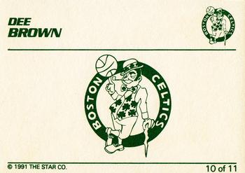 1990-91 Star Dee Brown #10 Dee Brown Back