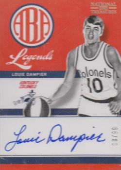 2012-13 Panini National Treasures - ABA Legends Signatures #2 Louie Dampier Front