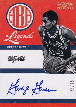 2012-13 Panini National Treasures - ABA Legends Signatures #5 George Gervin Front