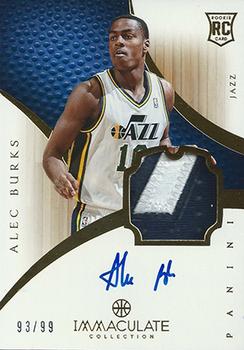 2012-13 Panini Immaculate Collection #111 Alec Burks  Front