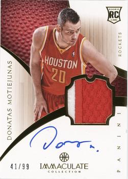 2012-13 Panini Immaculate Collection #117 Donatas Motiejunas  Front
