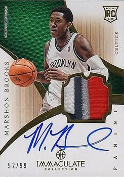 2012-13 Panini Immaculate Collection #121 MarShon Brooks  Front
