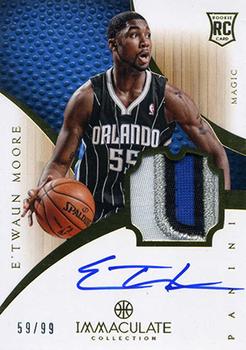 2012-13 Panini Immaculate Collection #132 E'Twaun Moore  Front