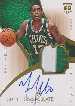 2012-13 Panini Immaculate Collection #154 Fab Melo  Front